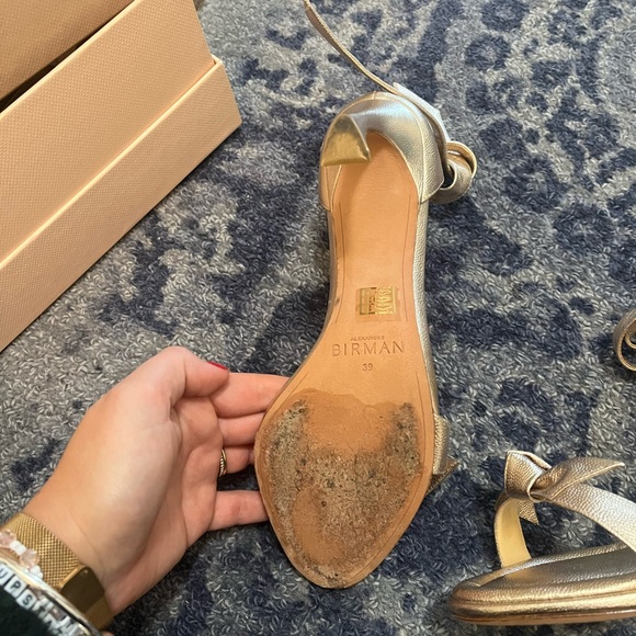 Alexandre Birman Gold Bow Clarita Heels, Size 39 - Picture 6 of 13